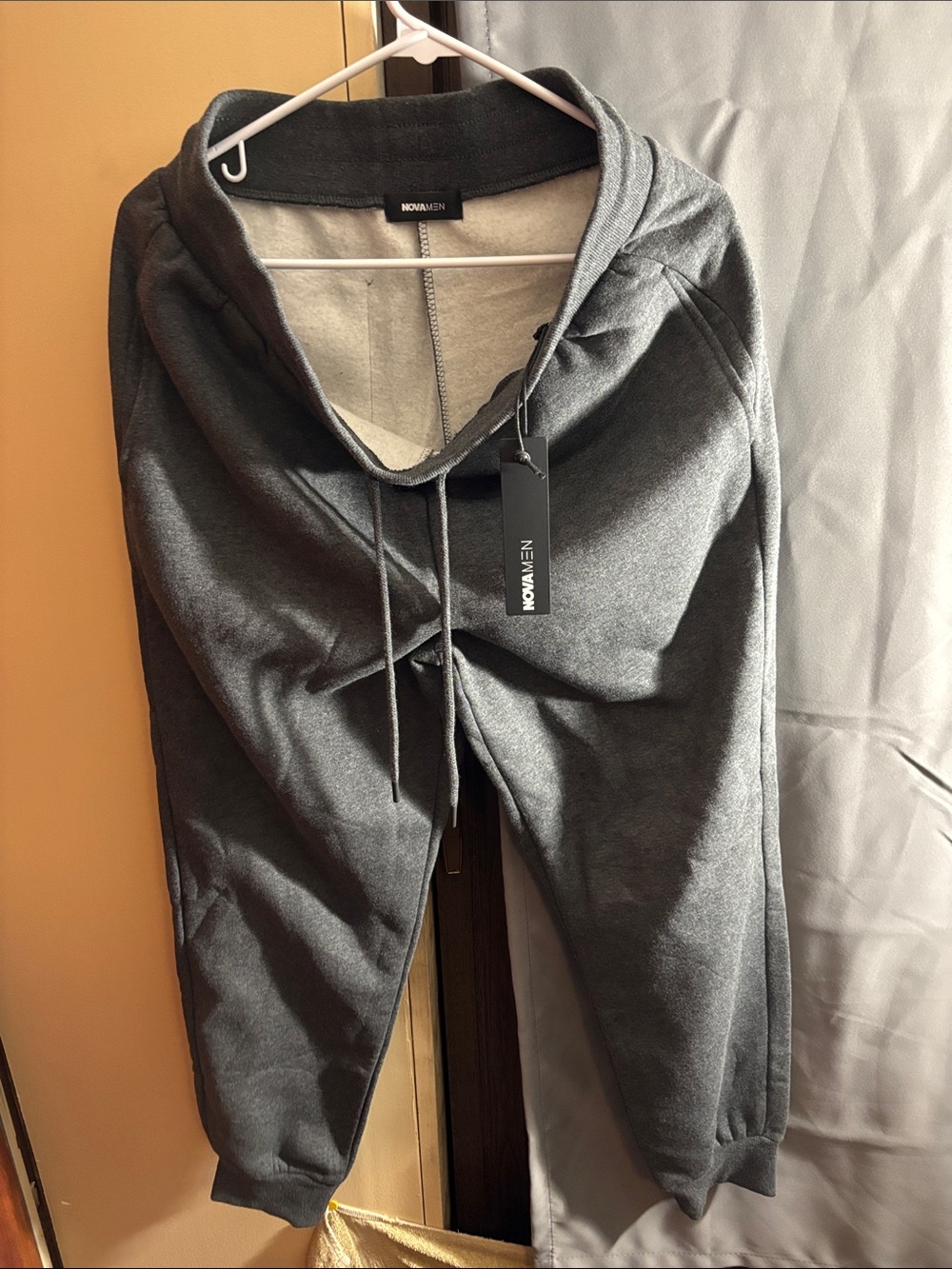 Fashion Nova Men's Dark Charcoal Jogger Sweatpants
